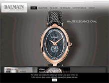 Tablet Screenshot of en.balmainwatches.com